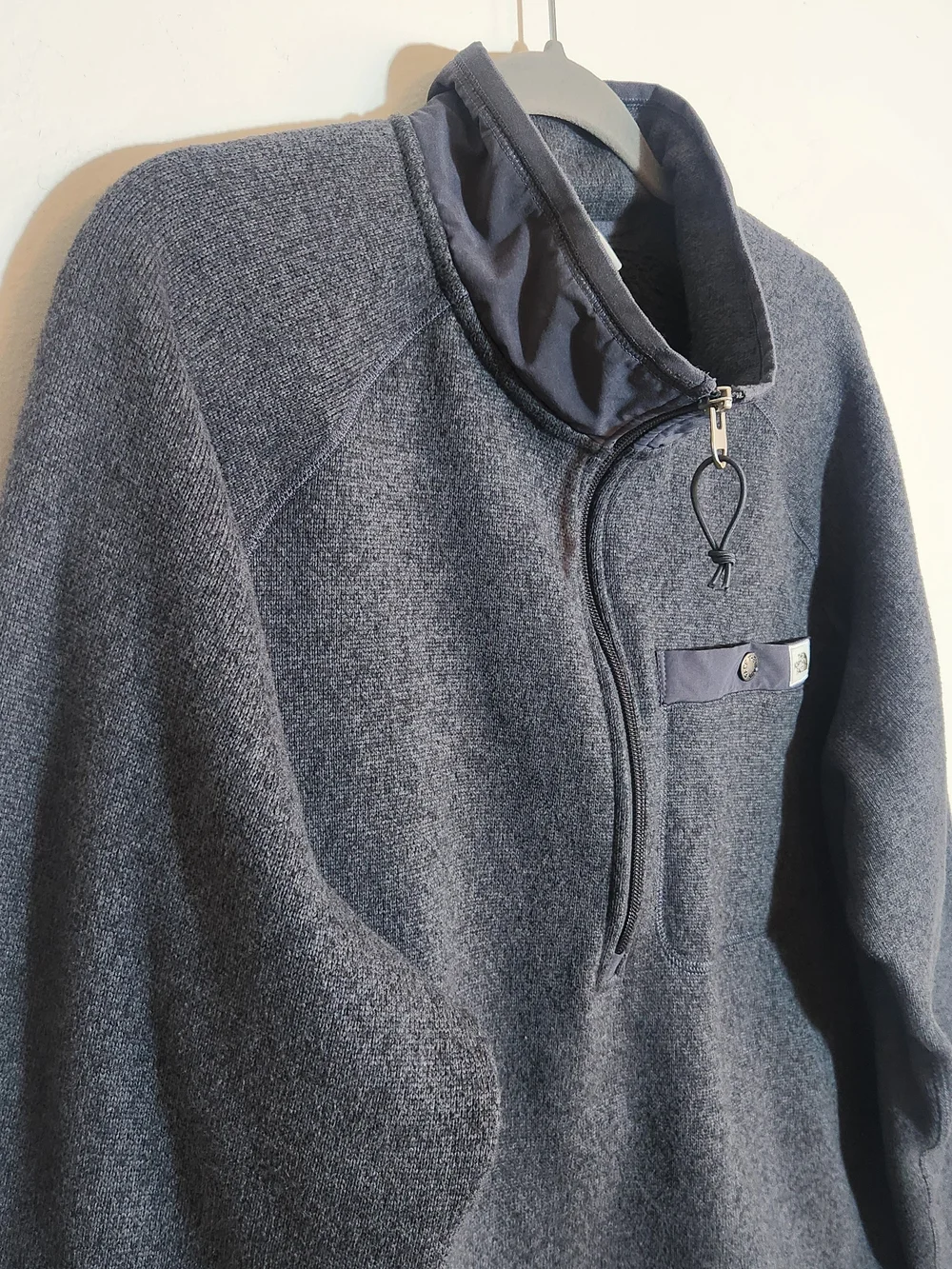 The North Face Charcoal Gray Fleece Half Zip Pullover Sweater Size XL